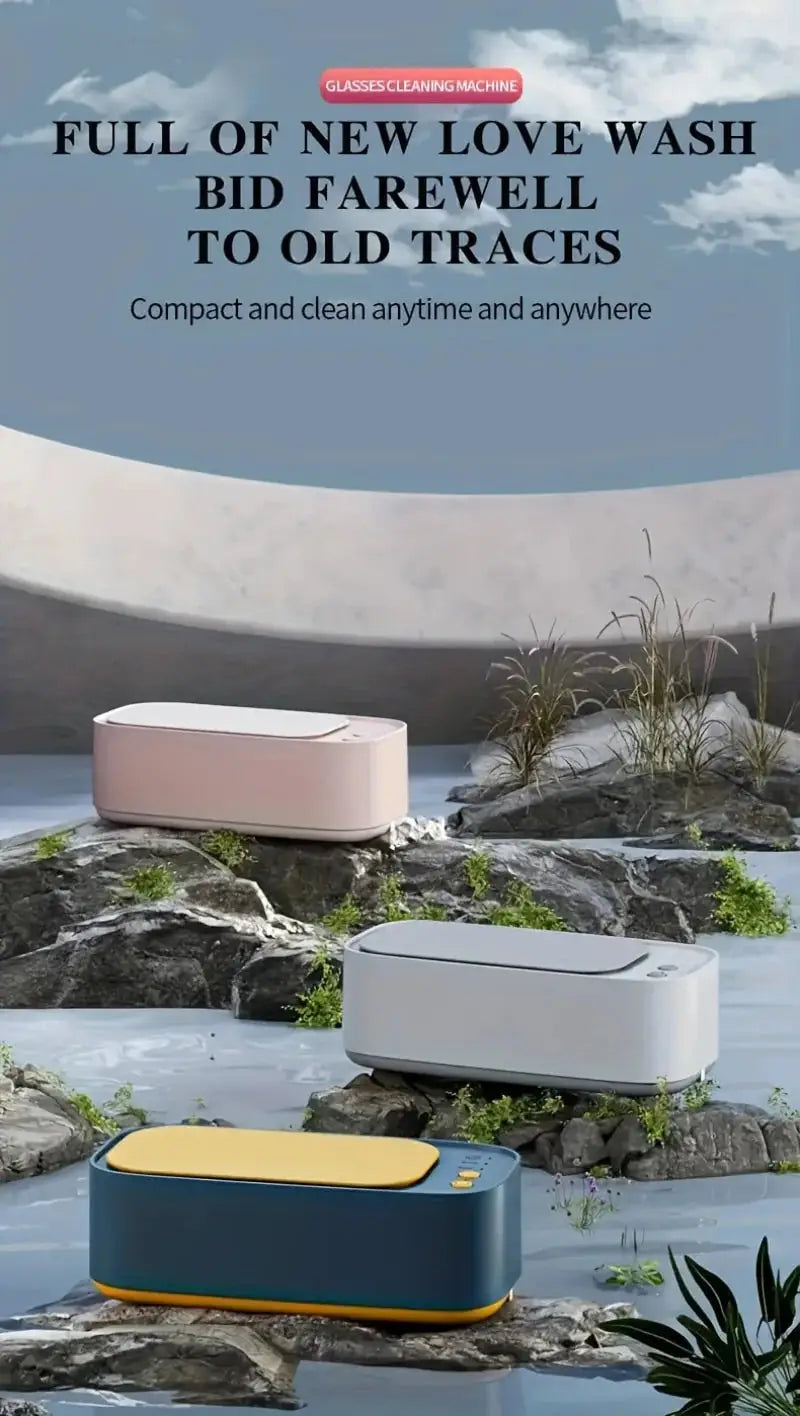 XIAOMI MIJIA Ultrasonic Cleaner 45000Hz USB Rechargeable Portable High-Frequency Vibration Glasses Jewelry Cleaning Machines