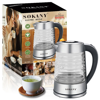 2.2L Portable Kettle Electric Tea Pot Smart Glass Stainless Steel Coffee Teapot Port Kitchen 220V For Boiling Water AU 전기포트 주전자