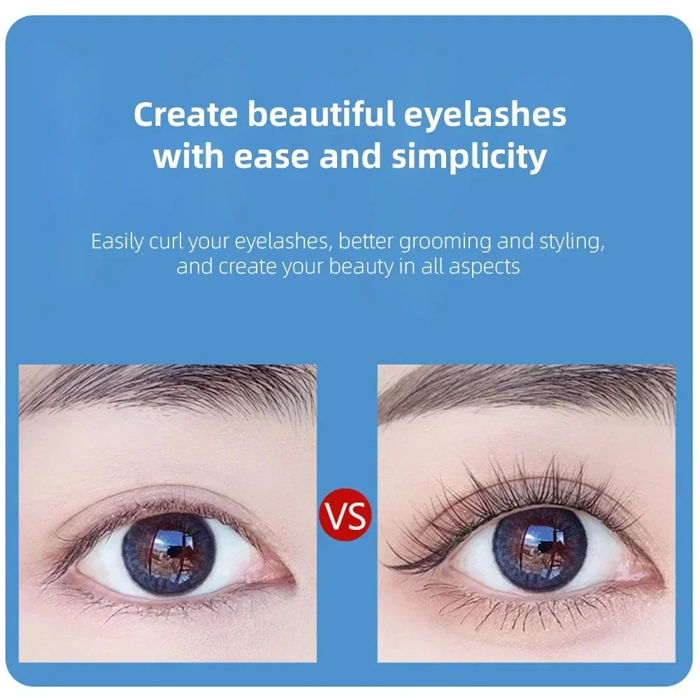 Electric Heated Eyelash Curler Portable Eyelash Curling Device Quick Heating Natural Eyelash Curler Long Lasting Make up Tool