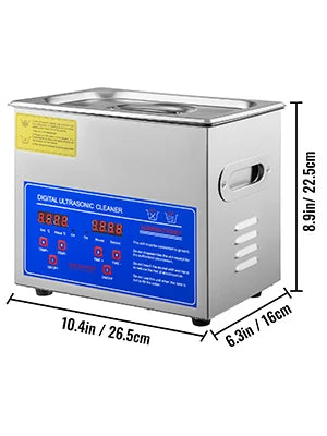 VEVOR Ultrasonic Cleaner Digital Timer  2L 3L 6L 10L 15L 22L 30L Stainless Steel Bath Jewelry Glasses Watch Cleaning Machine