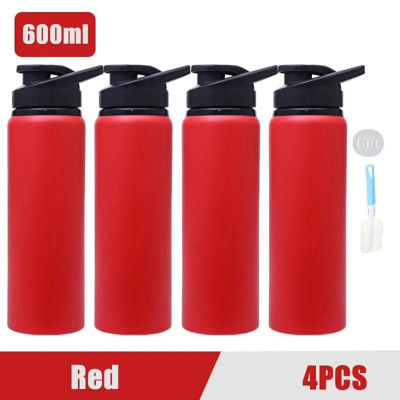 Portable Stainless Steel Water Bottle Bicycle Riding Drinking Water Bottle Outdoor Sport Travel Mug Metal Stainless Steel Bottle