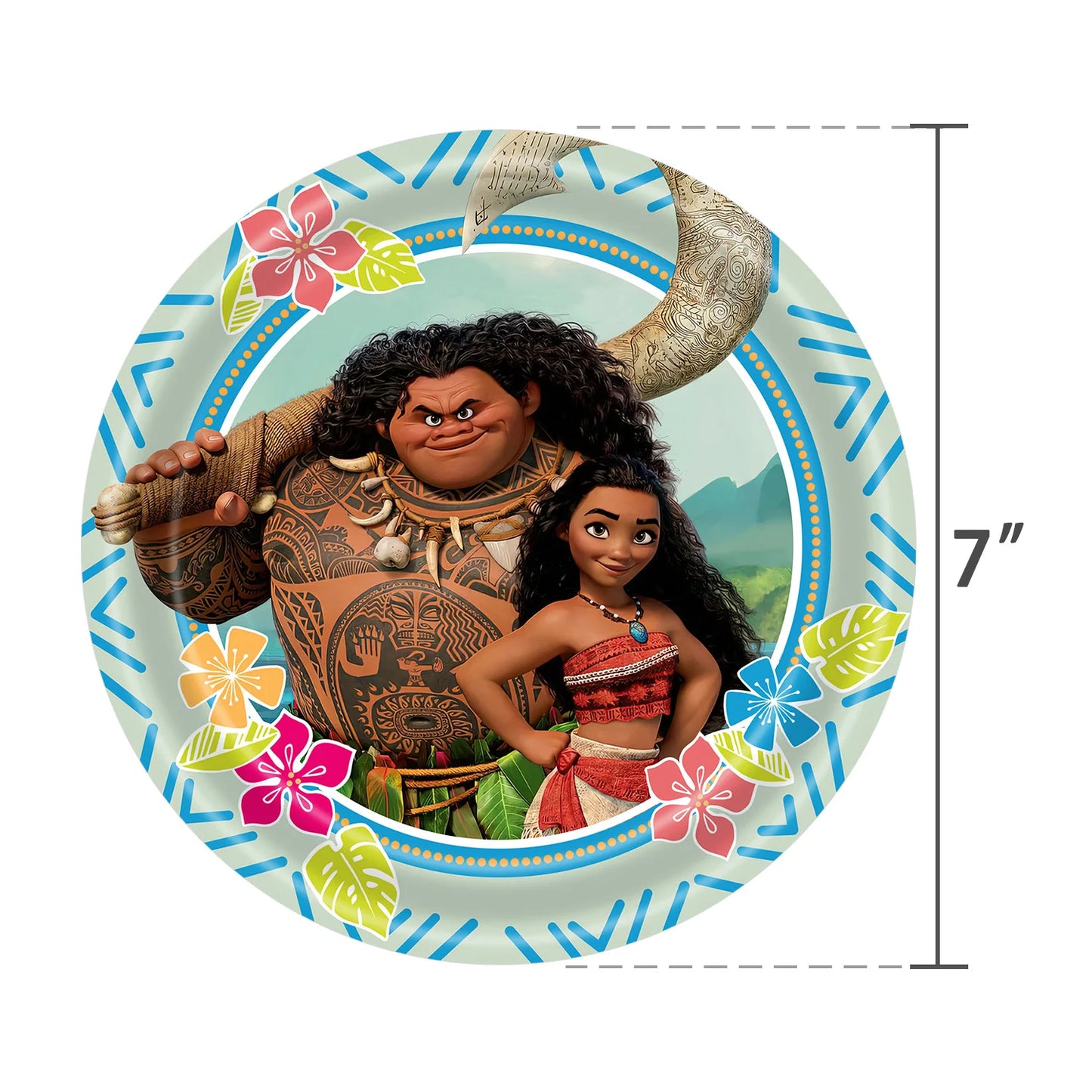 New Disney Moana Birthday Decoration Tableware Balloons Cups Plates Set Banner Vaiana Moana Theme Birthday Party Deco Supplies