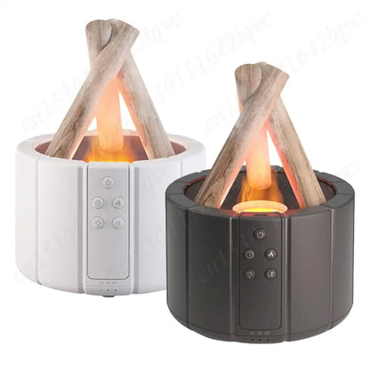 250ml Campfire Flame Aroma Diffuser Bonfire Air Humidifier Ultrasonic Cool Mist Maker Fogger Aromatherapy Essential Oil Diffuser