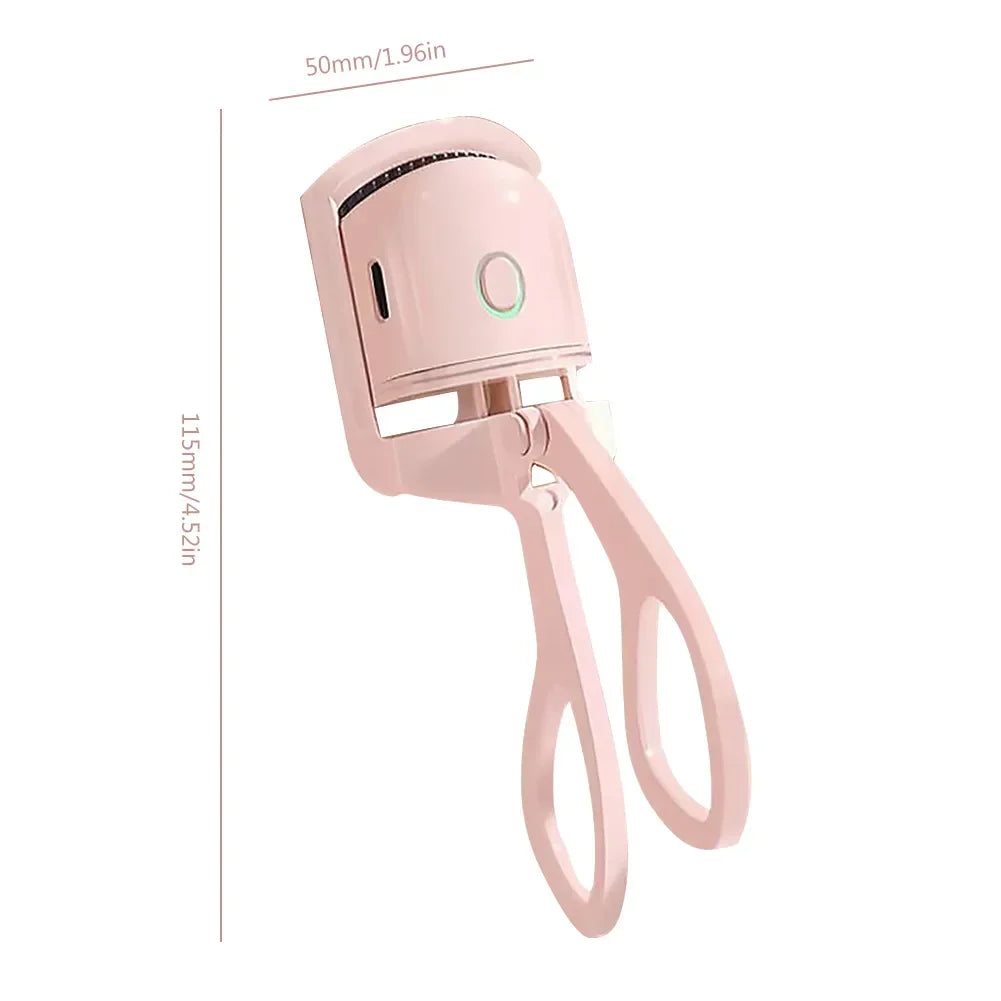 Electric Heated Eyelash Curler Eyelashes Curls Thermal Eyelash Curler USB Rechargeable Mini Long Lasting Makeup Tool Beauty Tool