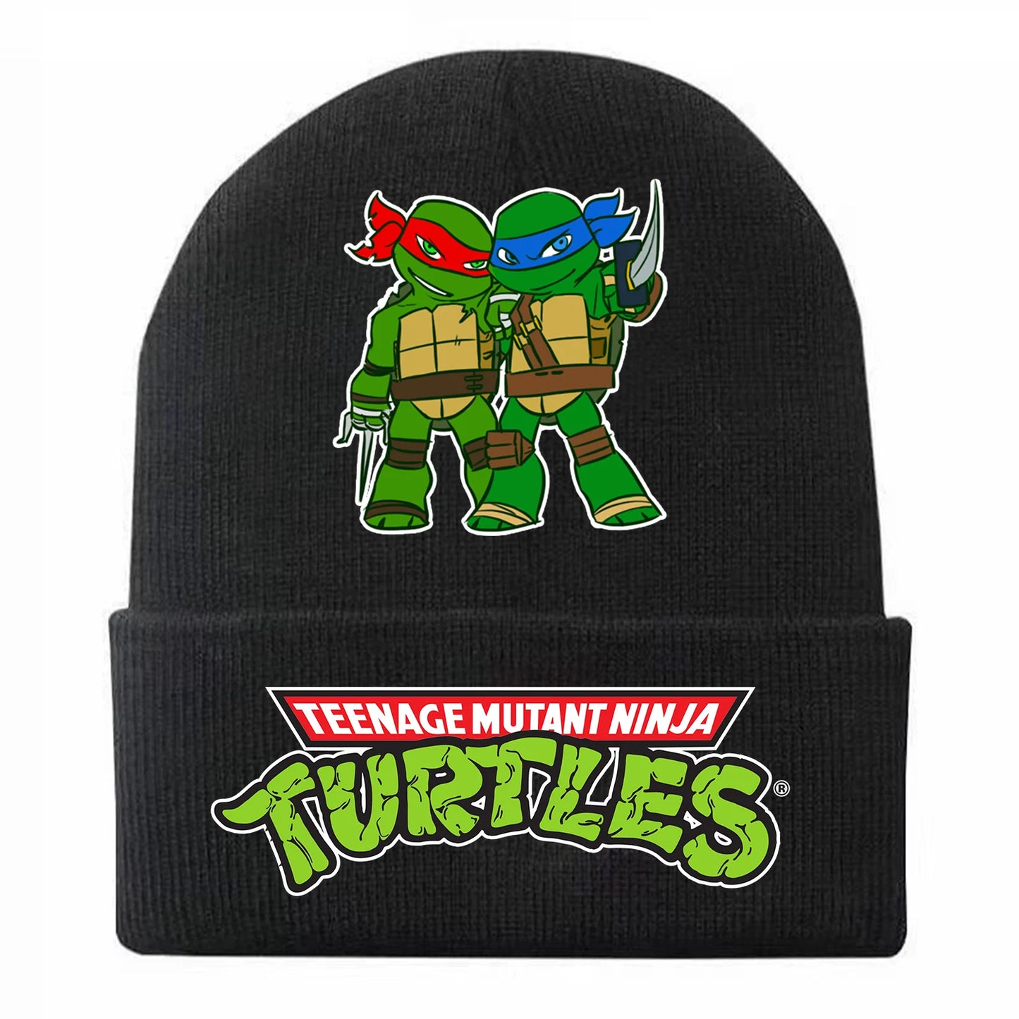 New Fashion Teenage Mutant Ninja Turtles Children's Cap Knitted Caps for Boy Trendy Baby Hat Beanie Anime Print Winter Hats Gift