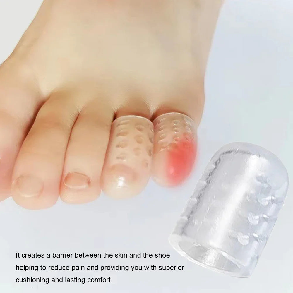 20-2pc Toe Covers Silicone Toe Caps Anti-Friction Breathable Toe Protector Prevents Blisters Toe Caps Cover Protectors Foot Care