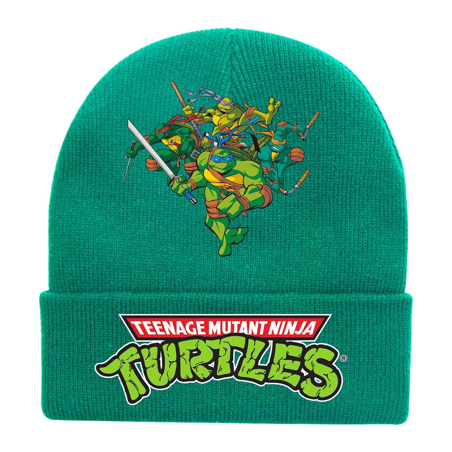 New Fashion Teenage Mutant Ninja Turtles Children's Cap Knitted Caps for Boy Trendy Baby Hat Beanie Anime Print Winter Hats Gift