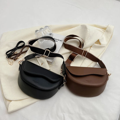 Women Saddle Armpit Bag Versatile Satchel Hobo Bag Casual Crossbody Sling Bag Leather Shoulder Bag Fall Winter Purse