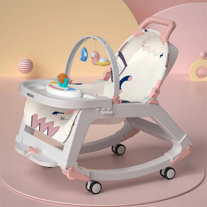 2024 Baby Bouncer Rocker Walker Portable Swing Musical Cradle Soothing Seat Girl