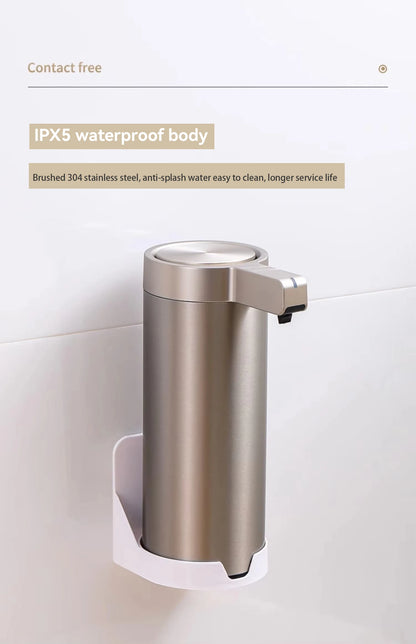 304 Stainless Automatic Liquid Soap Dispensers Steel Kitchen Metal Lotion Bottle Touchless Induction Sensor Bathroom Accessories