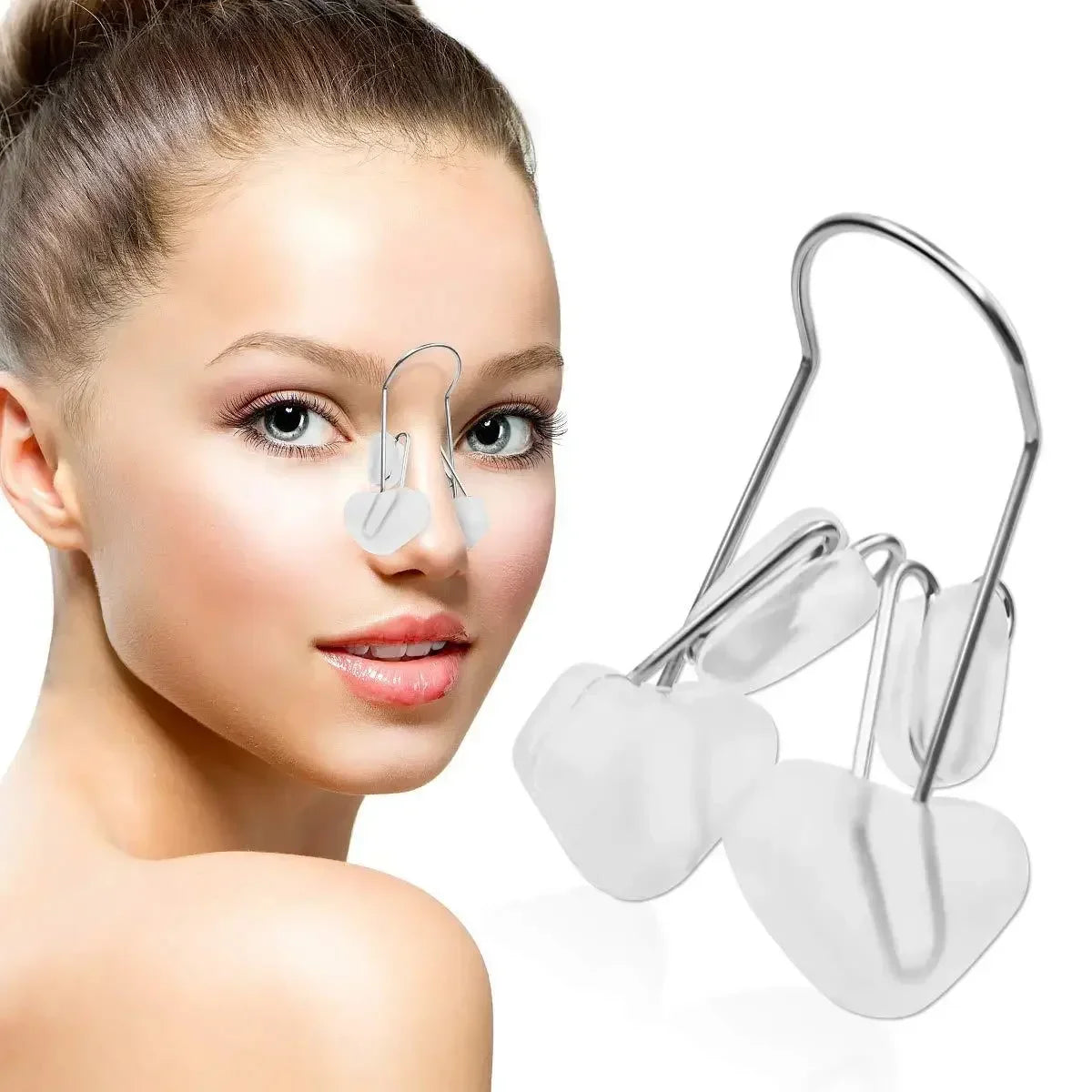 Nose Shaper Clip Nose Up Lifting Shaping Bridge Straightening Slimmer Device Silicone Nose Slimmer No Painful Hurt Beauty Tools