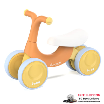 UBRAVOO Baby Sliding Walker Children‘s Balance Bike Without Pedals, Steering Limit  Prevent Rollover,10-36 months,UBR-001