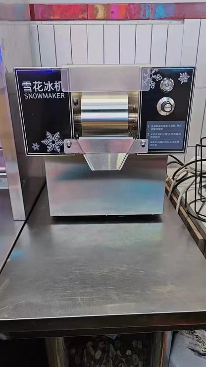 Upgrade 60kg/24H Commercial Korea Bingsu Machine Air Cooling Snow Ice Maker Shaver Machine Snowflake Ice Machine Street Food