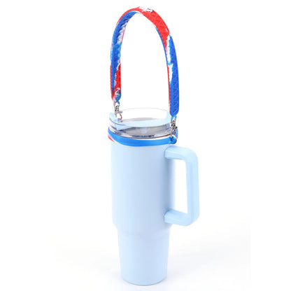 Silicone Water Bottle Handle Fit Most 8-40oz Bottle Water Bottle Strap Water Bottle Holder for Stanley Cup Accessories