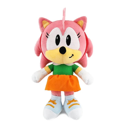 25-30cm Sonic Plush Toys The Hedgehog Amy Rose knuckle Movie Cute Stuffed Peluches soft Doll Animal Cartoon Kids Birthday Gifts