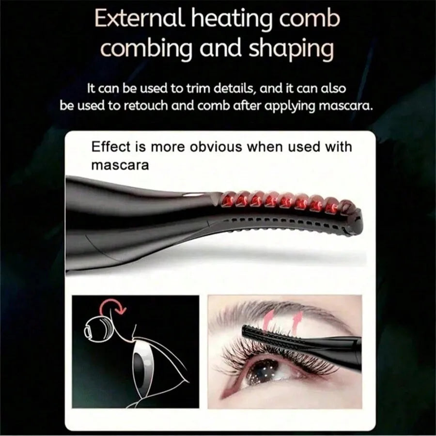 Rechargeable Heated Electric Eyelash Curler Curling Iron For Lasting Styling, Great Gift For Women