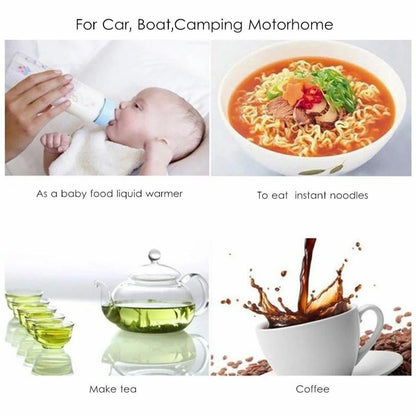 1000 ML Car Hot Kettle Car Truck Water Heater 250 W 12/24 V Tea Coffee Kettle Fast Boiling for Coffee Tea Drinks for Travel Home