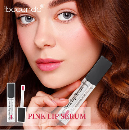 Pink Lips Serum Lip Balm Plumper Serum Reduces Fine Lines Brighten Lipgloss Anti-Drying For Women Pink Lips Instant Volumising