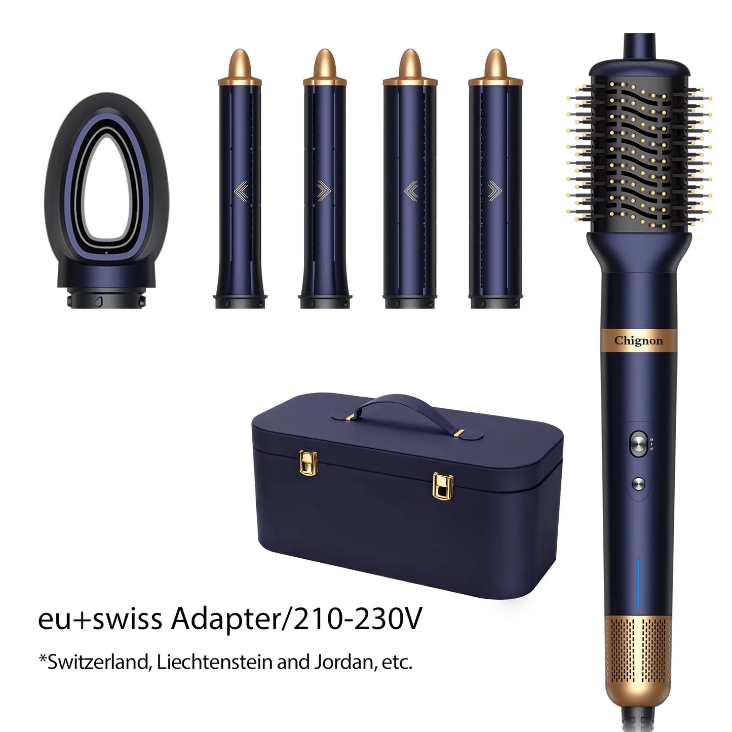 6-in-1 Multi-Styler, Negative Ion Hair Dryer&Airwrap, Powerful Hair Dryer Brush & Multi-Styler with Auto-Wrap Curlers