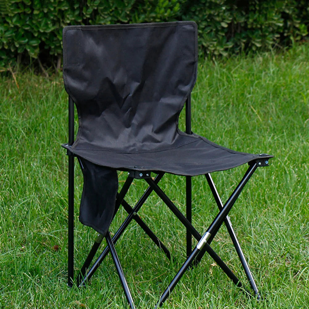 Outdoor Portable Folding Chair With Storage Bag Foldable Car Outdoor Chair Lightweight Bearing Strong Ride Comfort Camping Gear