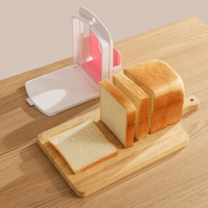 New Foldable Toast Bread Slicer Stand DIY Homemade Bread Toast Loaf Slicing Machine Baking Tool Bread Cutting Guide Tool