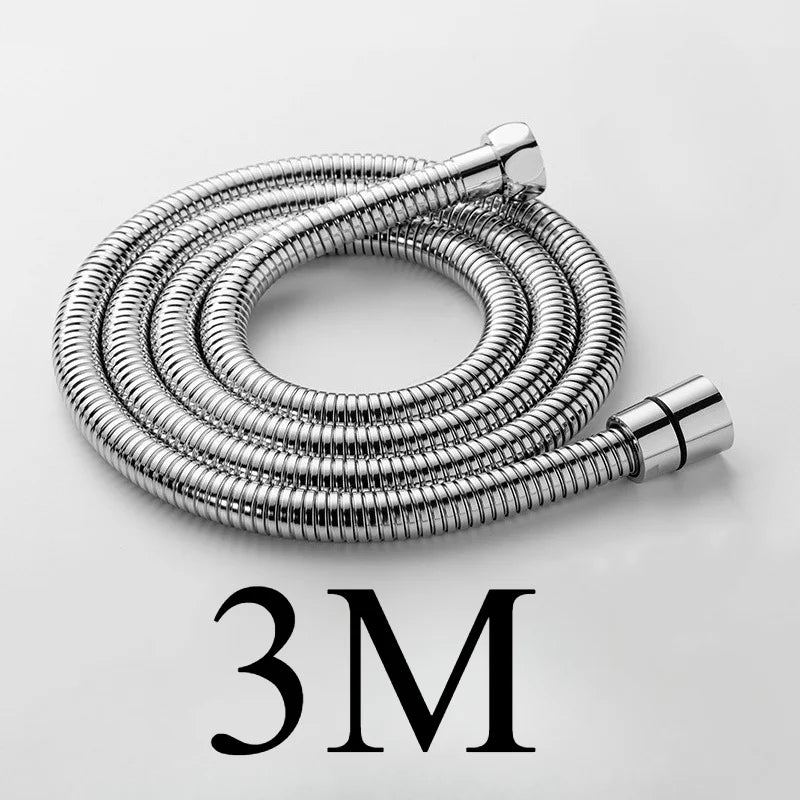 5m 304 Stainless Steel Shower Hose High Quality Faucet Hose Flexible Shower Hose Thick Silicone Bathroom 3 Meter Shower