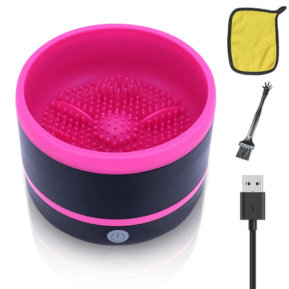 Electric Super-Fast Spinner Automatic USB-C Make Up Brush Cleaner Machine Deep Clean for Liquid Foundation/Eyeshadow/Blush Brush