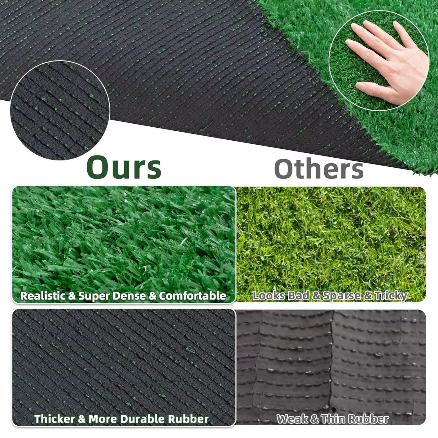 200-400cm Artificial Grassland Simulation Moss Lawn Turf Fake Green Grass Mat Carpet DIY Micro Landscape  Floor Decor Plants Ivy