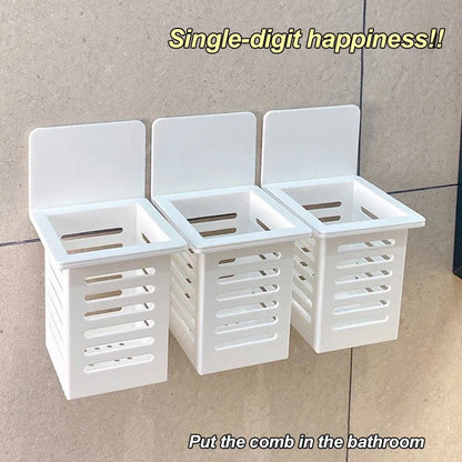 3/2/1PCS Wall Mounted Toothbrush Holder Set Spoons Forks Self-adhesive Cup Toothpaste Bathroom Kitchen Rack Accessories