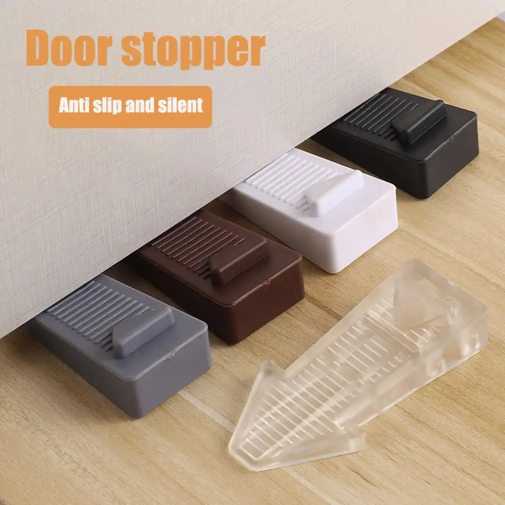 1pcs Arrow Shaped Non Slip Rubber Door Stopper For Bedroom Study Silent Door Anti Impact Door Stopper