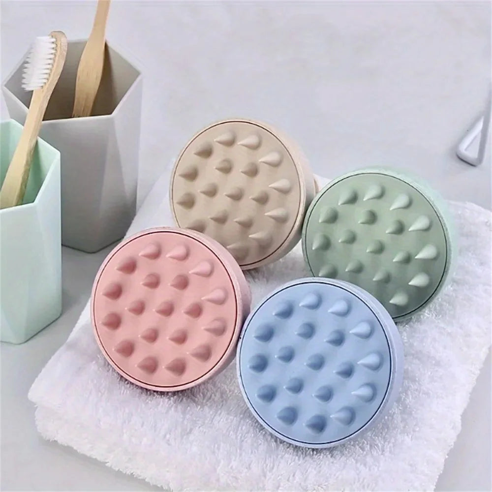 1pc Silicone Shampoo Brush Body Massage Brush Bath Shower Brush Salon Hairdressing Tool Scalp Massage Comb Hair Washing Comb