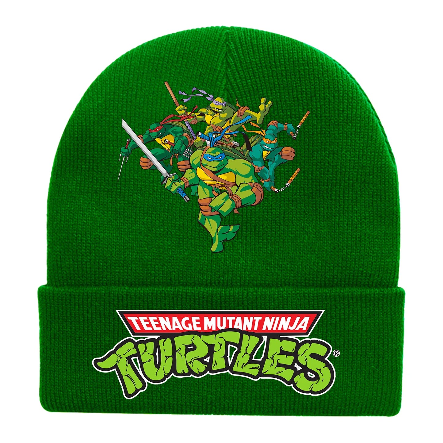 New Fashion Teenage Mutant Ninja Turtles Children's Cap Knitted Caps for Boy Trendy Baby Hat Beanie Anime Print Winter Hats Gift