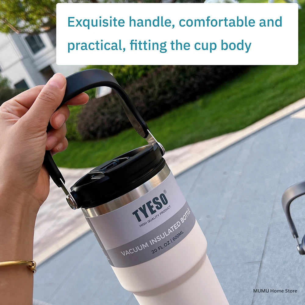 Tyeso Tumbler Coffee Cup Stainless Steel Vacuum Thermal Insulated Mug Large Capacity Double Drink Car Water Bottle Travel Mug