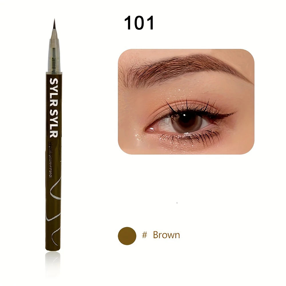 0.008mm Ultra Fine Eyebrow Pen Long Last Smudge Proof Waterproof Sweat-Proof High Pigmented Easy Applying Liquid Eye Brow Pencil