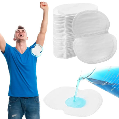 10/300Pcs Disposable Underarm Armpit Sweat Pads Sweat-absorbing Patch Summer Deodorants Non-woven Pads Breathable Ultra-thin