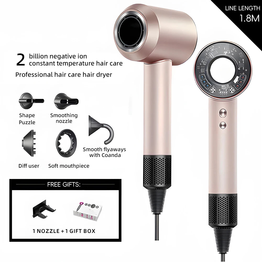 New high-speed hairdryer for home use with negative ion hair protection, high power quick-drying electric hairdryer