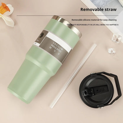 304 Stainless Steel 30oz Large Capacity Portable Car Cup Vacuum Portable Insulated Cup For Insulated Outdoor Car Ice Cream Cups