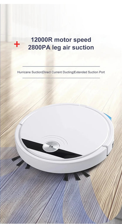 3 In 1 Smart Sweeping Robot Home Mini Sweeper Sweeping and Vacuuming Wireless Vacuum Cleaner Sweeping Robots For Home Use