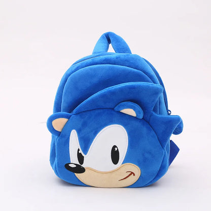 Sonic The Hedgehog Cute Plushes Backpacks Cartoon Fashion 3D Mini Women's Backpack Large Capacity Children's Kawaii Schoolbag