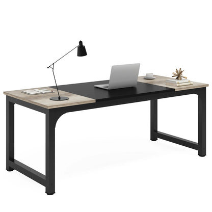 Tribesigns Modern Computer Desk Large Office Desk Computer Table Study Writing Desk Workstation for Home Office