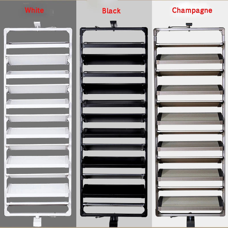 Shoe Rack 360° Rotating Height Adjustable Aluminum Alloy Shoe Cabinet Rack Rotating Shoe Cabinet Hardware Set Customizable