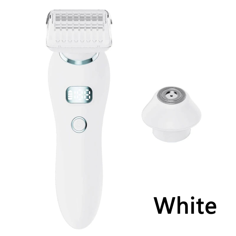 2 in 1 Waterproof Double Head Female Electric Epilator Body Hair Trimmer Kit Hair Removal Lady Shaver for Women