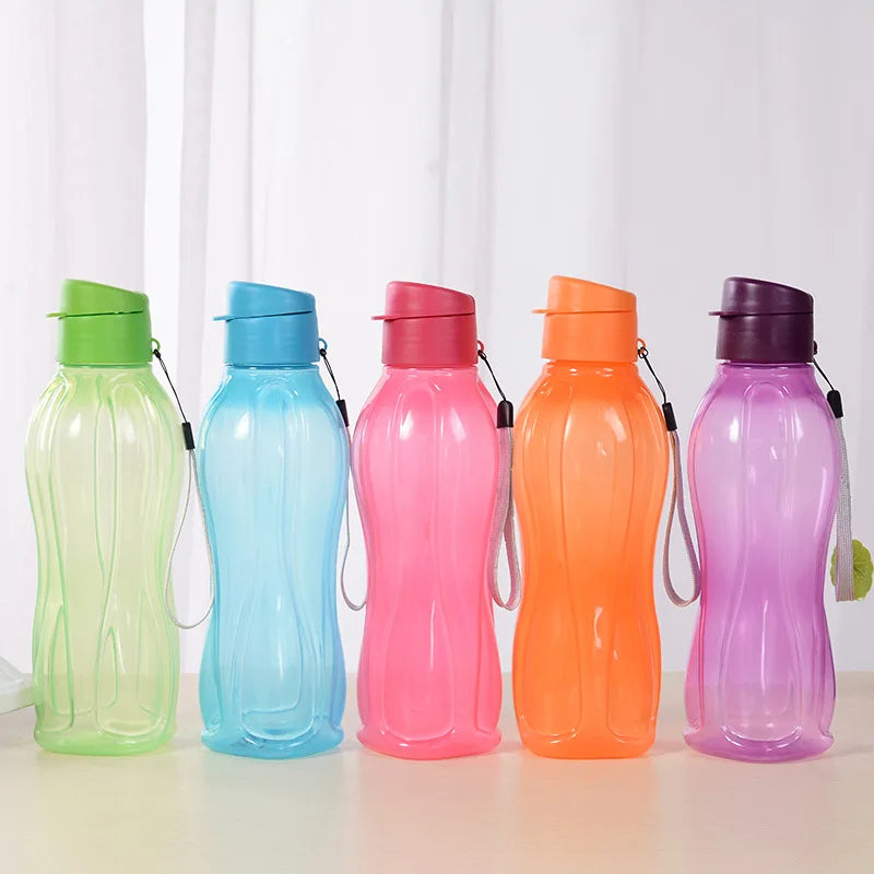 800ML Bottle Plastic Water Bottle Portable Outdoor Sports Water Cup Large Capacity Solid Color Space Cup Plastic Drinkware