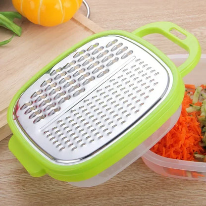 Plastic Manual Vegetable Chopper Slicer Cheese Carrot Shredder 3-in-1 Potato Grater French Fry Cutter Kitchen Fruit Accessories