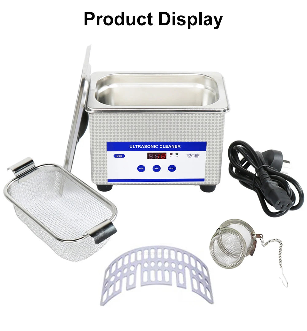 Ultrasonic Cleaner Ultrasound Glasses Cleaning Machine 40KHZ High Frequency Ultrasonic Bath for Glasses Jewelry Washing Machine