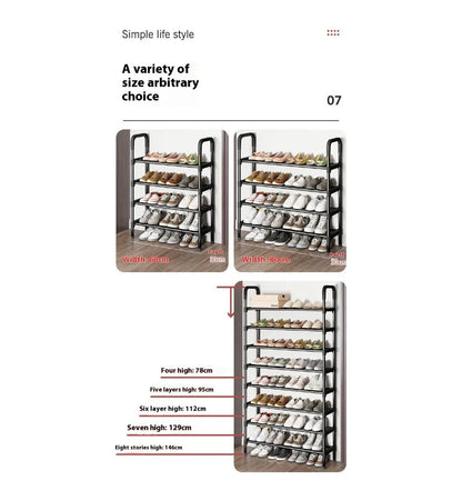 Simple Metal Shoe Rack Multilaye Metal Shoes Rack Space Saving And Simple Shoes Shelves Cabints Space Black Elevated Shoe Racks