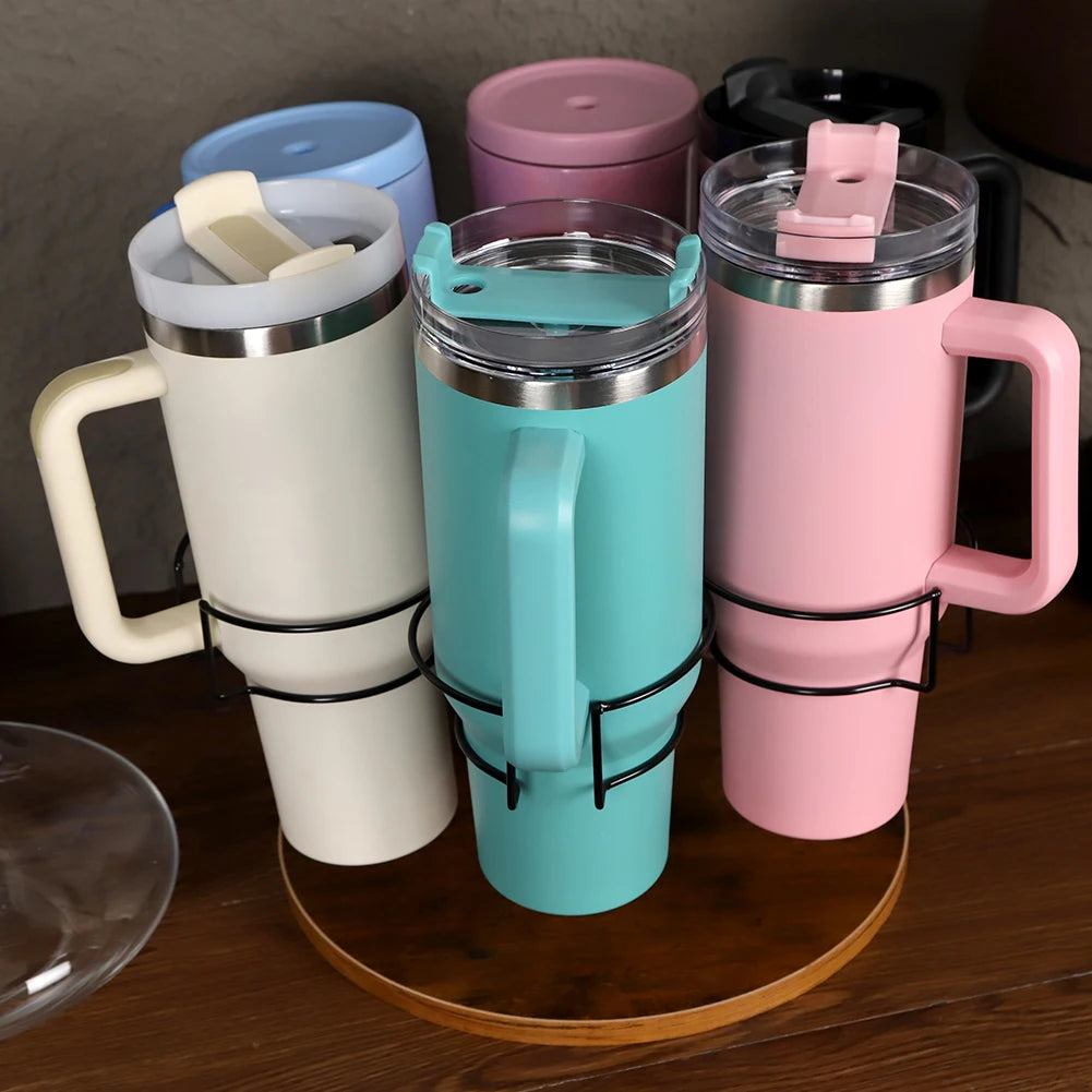 6 Slots Water Bottle Organizer Cup Storage Holder Rotating Bottle Organizer for Stanley 40oz Cup Accessories