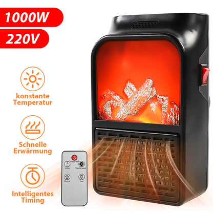 1000W 220V Electric heater Home Heater Thermostat air warmer radiator room heater Portable fast heat 15-32 grados ajustable heat