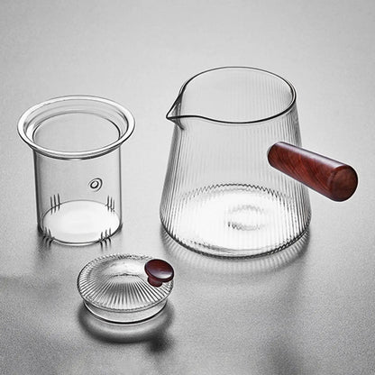 Elegant Glass Teapot Infuser Set - Modern Tea Brewer for Home And Outdoors