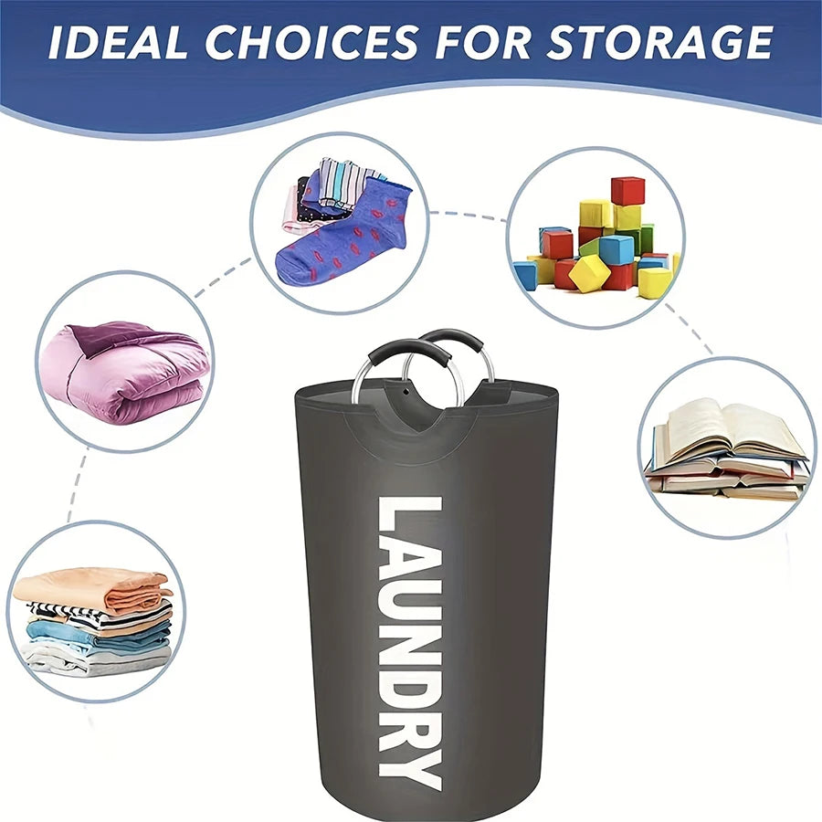 115L Large Dirty Laundry Basket multiple Colors Foldable Laundry Bag Foldable and Portable Handle Folding Wash Box